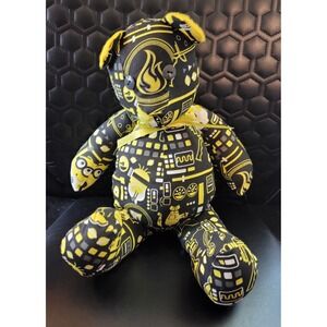 Handmade Black And Yellow  Minion Material Bear 16"